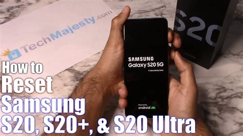 factory reset galaxy|How to reboot or factory reset Samsung Galaxy S20 .